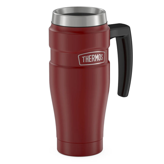 variant:46532961632448 16 oz Stainless Steel Travel Mug Matte Red