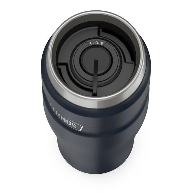 variant:46530409169088 16 oz Stainless Steel  Travel Tumbler Matte Midnight Blue