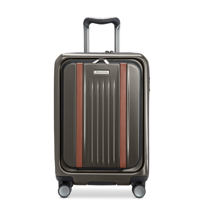 variant:43709360210112 RBH Montecito 2.0 Hardside Carry-On Front Opening Spinner Luggage Graphite