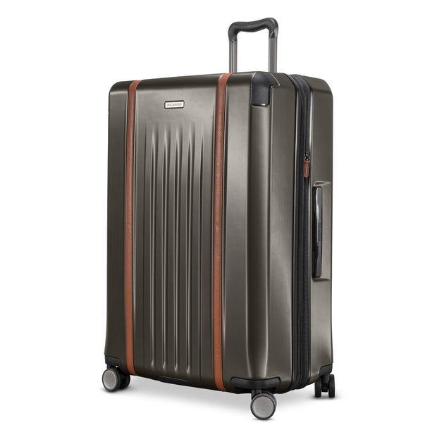 variant:43710649761984 RBH Montecito 2.0 Large Checked Spinner Luggage Graphite