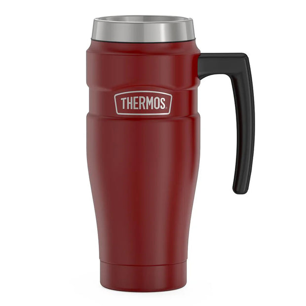 variant:46532961632448 16 oz Stainless Steel Travel Mug Matte Red
