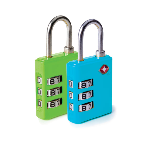 variant:46347065426112 Travelon Set of 2 TSA Accepted Luggage Locks Cool Combo