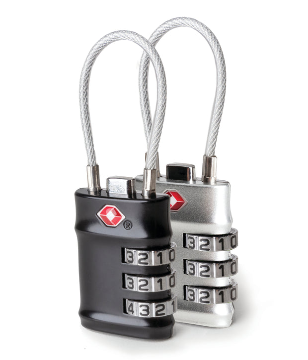 Set of 2 TSA Accepted Cable Locks