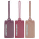 variant:46205171597504 Travelon Set of 3 Silicone Privacy Luggage Tags Warm Tones