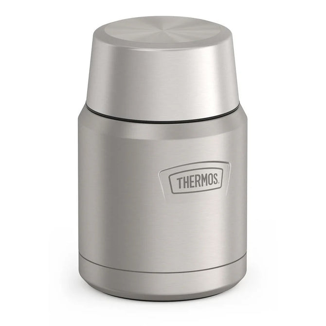 variant:43736965710016 16 oz Stainless Steel Food Jar w/ Spoon Matte Stainless Steel