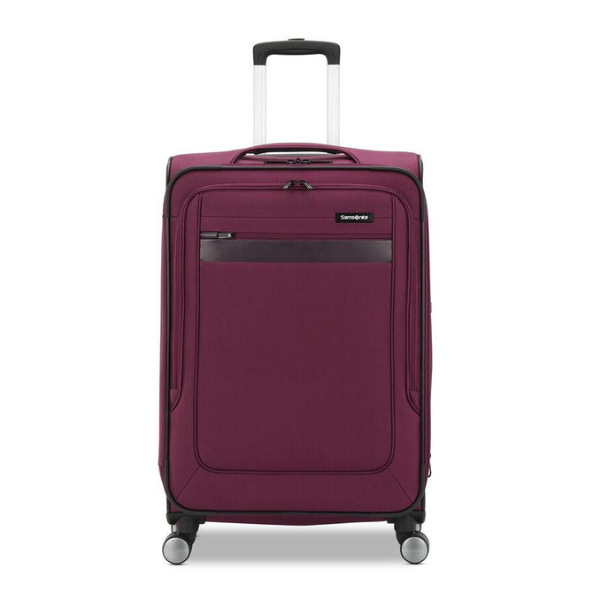 variant:43776811204800 Samsonite Ascella 3.0 Softside Medium Checked Luggage Plum