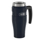 variant:46532961599680 16 oz Stainless Steel Travel Mug Matte Midnight Blue