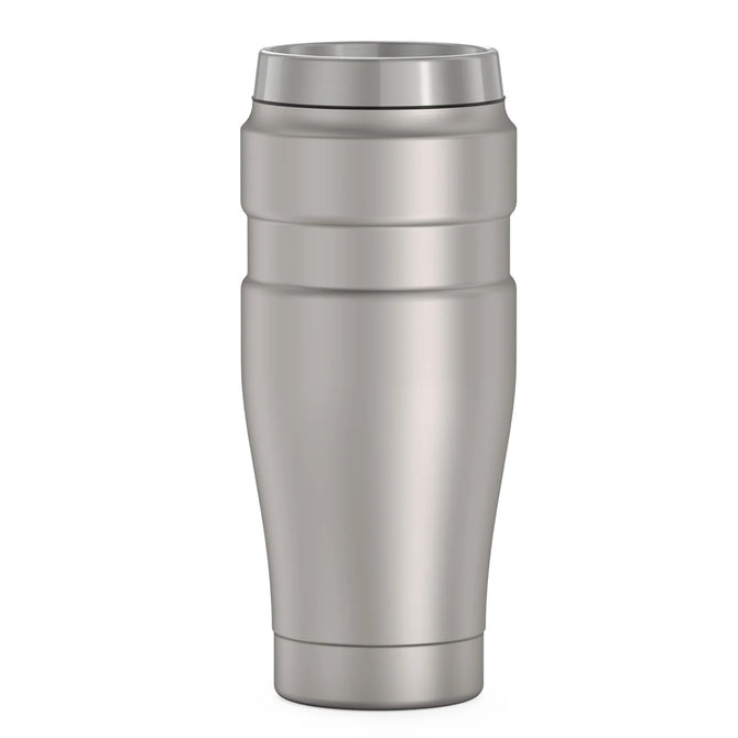 variant:46530409267392 16 oz Stainless Steel  Travel Tumbler Matte Stainless Steel