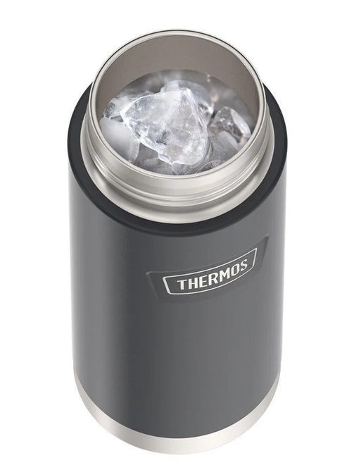variant:46488643436736 Thermos 18 oz Stainless Steel Kids Water Bottle w/ Spout Lid Granite