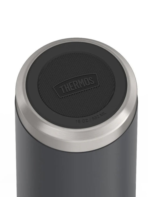 variant:46488643436736 Thermos 18 oz Stainless Steel Kids Water Bottle w/ Spout Lid Granite
