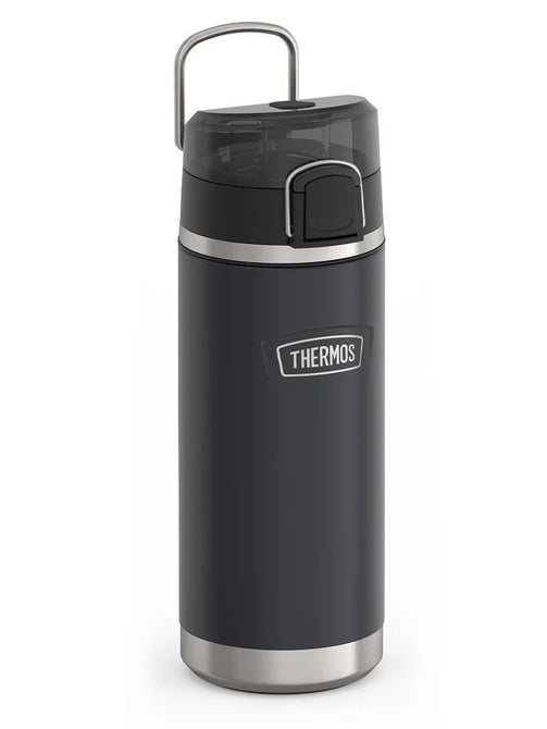 variant:46488643436736 Thermos 18 oz Stainless Steel Kids Water Bottle w/ Spout Lid Granite