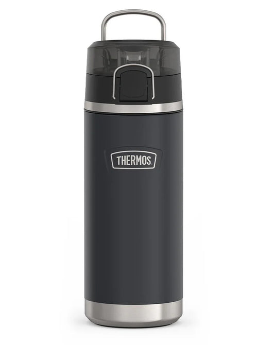 variant:46488643436736 Thermos 18 oz Stainless Steel Kids Water Bottle w/ Spout Lid Granite