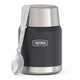variant:43736965775552 16 oz Stainless Steel Food Jar w/ Spoon Granite