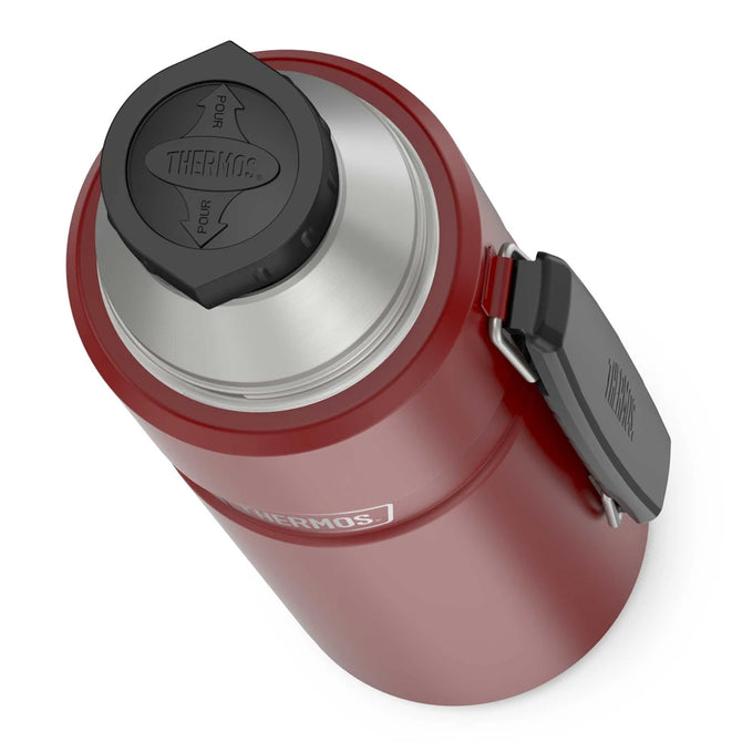variant:46533131763904 40 oz. Stainless Steel Beverage Bottle Matte Red