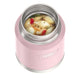 variant:46529225883840 16 oz Stainless Steel Food Jar w/ Spoon Sunset Pink