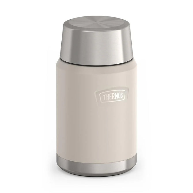 variant:46529430126784 24 oz Stainless Steel Food Jar w/ Spoon Sandstone