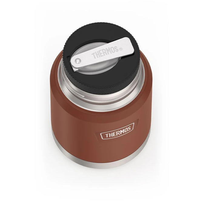 variant:46529225949376 16 oz Stainless Steel Food Jar w/ Spoon Saddle
