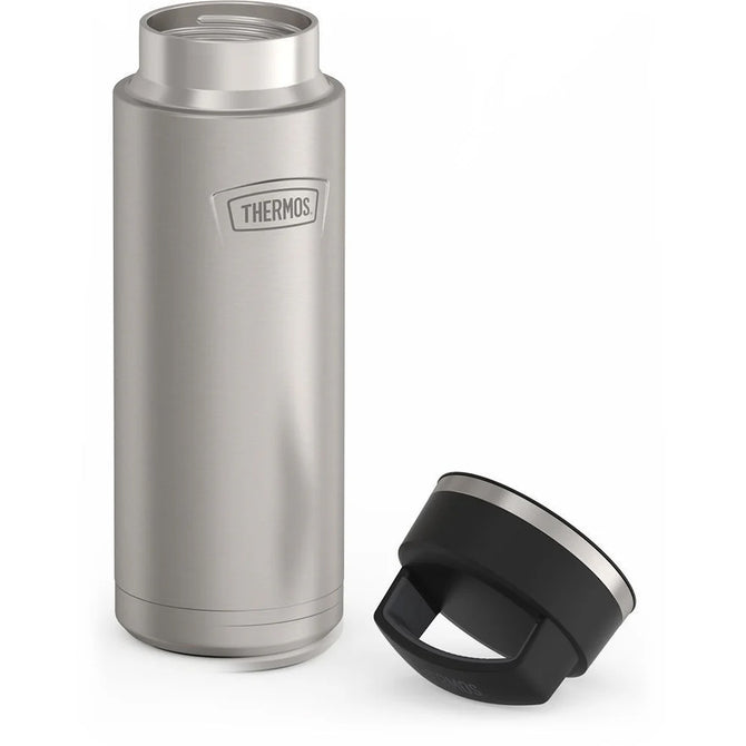 variant:46515266617536 24oz Icon Stainless Steel Water Bottle w/ Screw Top Matte Stainless Steel