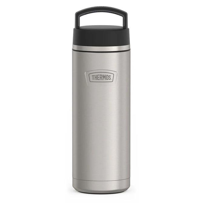 variant:46515266617536 24oz Icon Stainless Steel Water Bottle w/ Screw Top Matte Stainless Steel