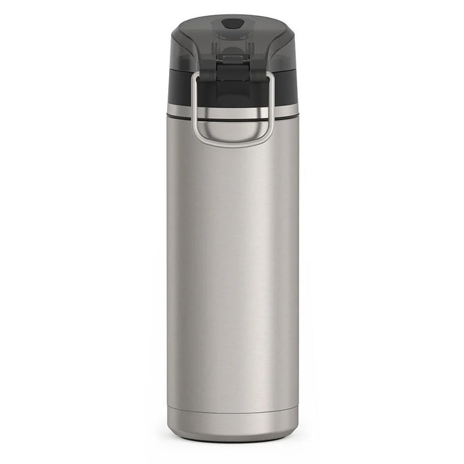 variant:43737238667456 24oz Icon Stainless Steel Water Bottle w/ Spout MATTE STAINLESS STEEL