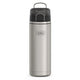 variant:43737238667456 24oz Icon Stainless Steel Water Bottle w/ Spout MATTE STAINLESS STEEL