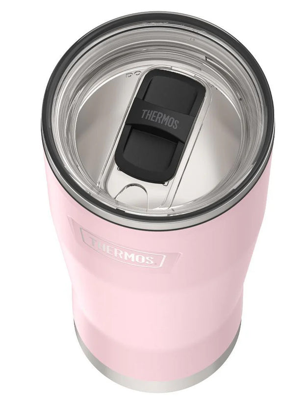 variant:46488538546368 Thermos 24oz Icon Stainless Steel Cold Cup w/ Slide Lock Pink