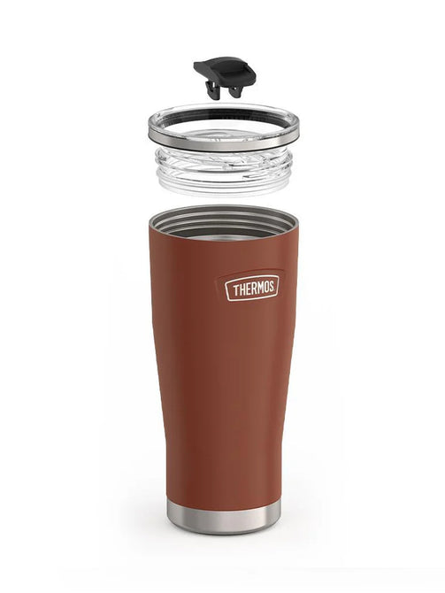 variant:43737236177088 Thermos 24oz Icon Stainless Steel Cold Cup w/ Slide Lock Saddle