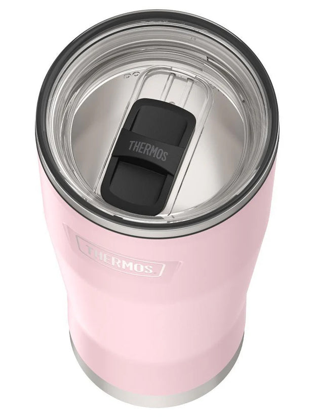 variant:46488538546368 Thermos 24oz Icon Stainless Steel Cold Cup w/ Slide Lock Pink