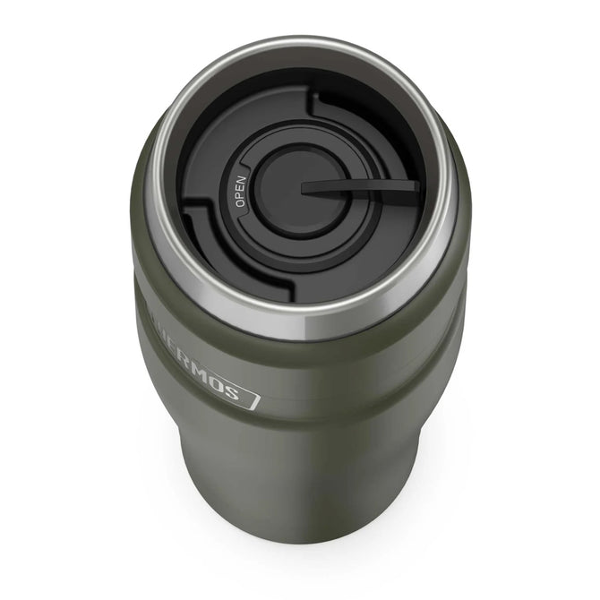 variant:46530430402752 16 oz Stainless Steel  Travel Tumbler Matte Army Green