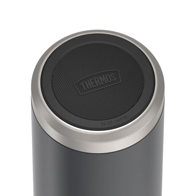 variant:46515459981504 32 oz Stainless Steel Water Bottle w/ Straw Lid Granite