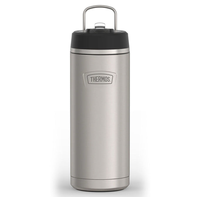 variant:46515459915968 32 oz Stainless Steel Water Bottle w/ Straw Lid Matte Stainless Steel