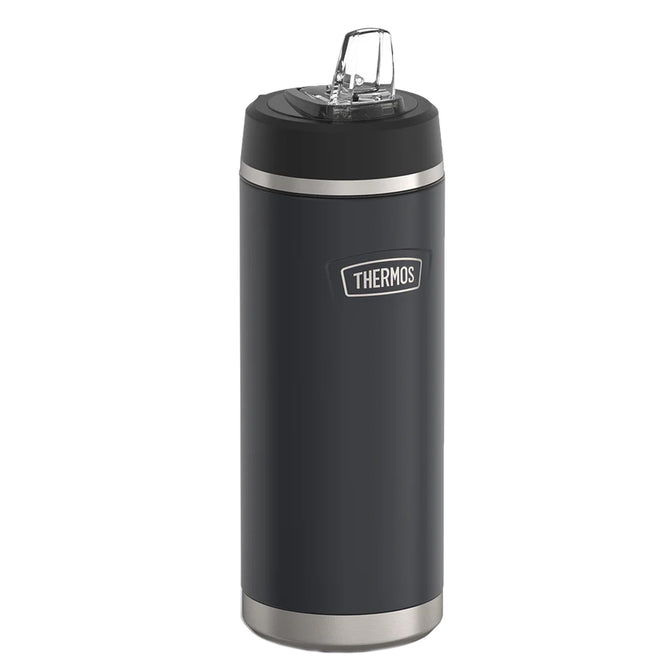 variant:46515459981504 32 oz Stainless Steel Water Bottle w/ Straw Lid Granite