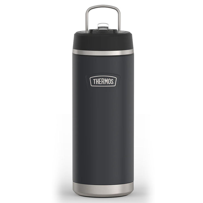 variant:46515459981504 32 oz Stainless Steel Water Bottle w/ Straw Lid Granite
