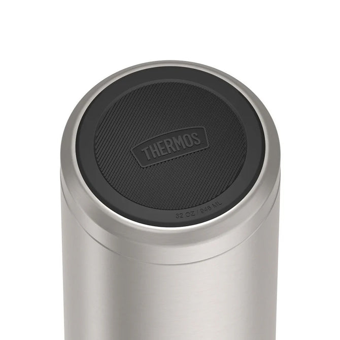 variant:43737225035968 32oz Icon Stainless Steel Water Bottle w/ Screw Top Matte Stainless Steel