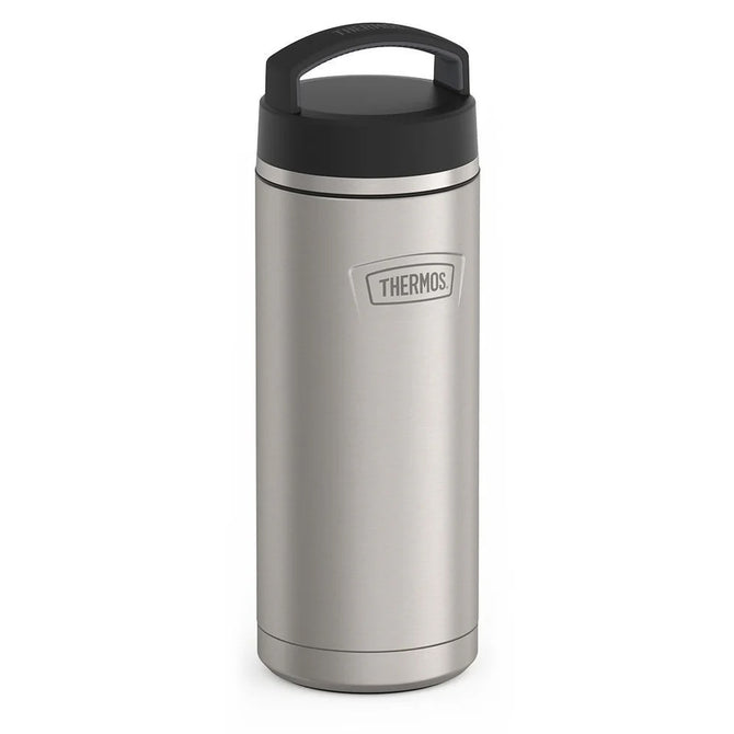 variant:43737225035968 32oz Icon Stainless Steel Water Bottle w/ Screw Top Matte Stainless Steel