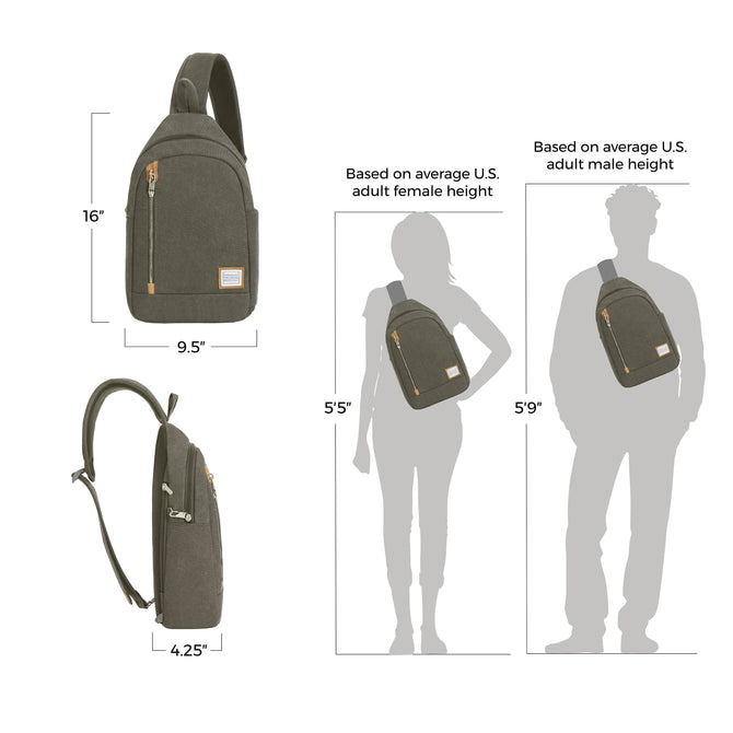 variant:46276711809216 Travelon Heritage Anti-Theft Sling Sage