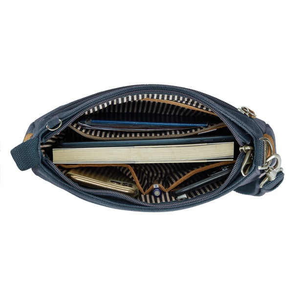 variant:46276754735296 Travelon Heritage Anti-Theft Saddle Crossbody Indigo