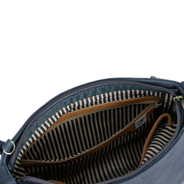 variant:46276754735296 Travelon Heritage Anti-Theft Saddle Crossbody Indigo