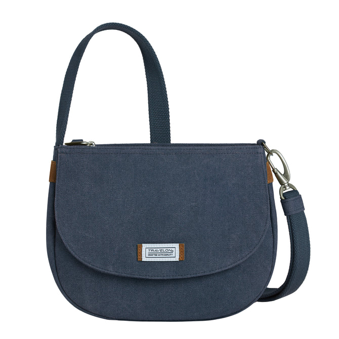 variant:46276754735296 Travelon Heritage Anti-Theft Saddle Crossbody Indigo