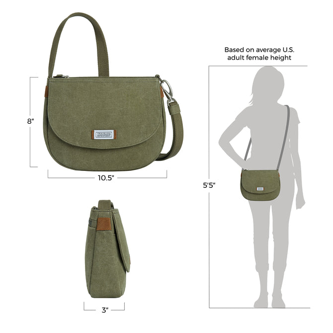 variant:46276754768064 Travelon Heritage Anti-Theft Saddle Crossbody Sage
