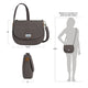 variant:46276754800832 Travelon Heritage Anti-Theft Saddle Crossbody Pewter