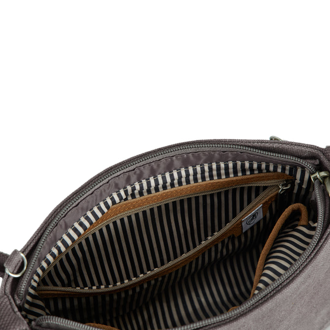 variant:46276754800832 Travelon Heritage Anti-Theft Saddle Crossbody Pewter