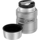 variant:46533270962368 16 oz. Stainless Steel Food Jar w Folding Spoon Matte Stainless Steel