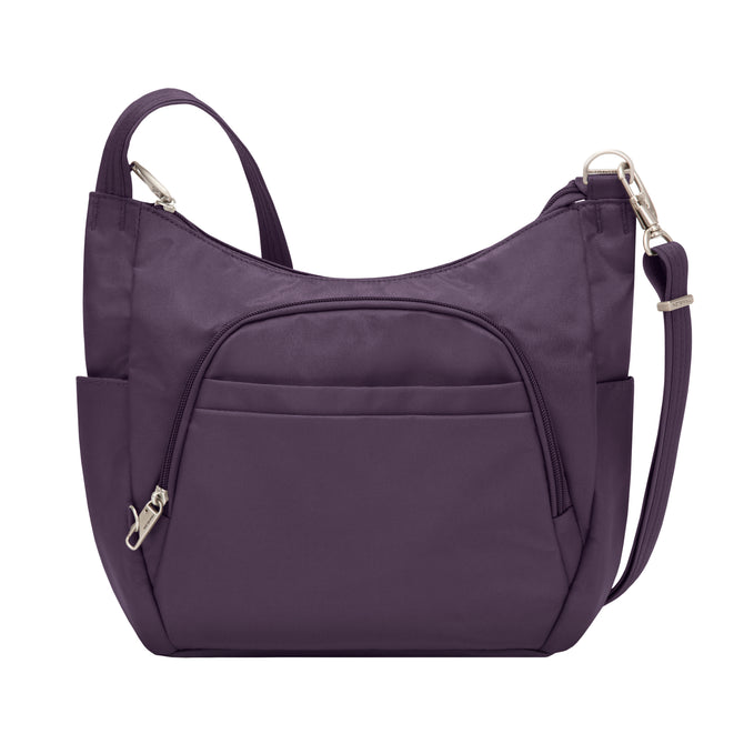 variant:46515121356992 Travelon Anti-Theft Classic Bucket Bag Purple