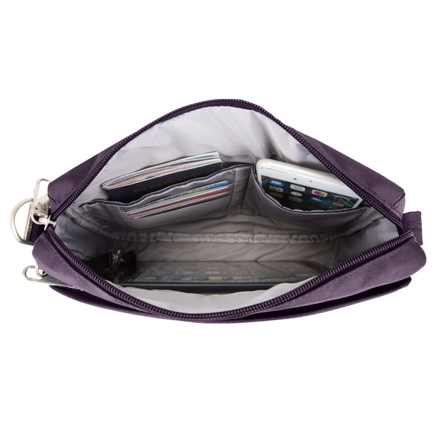 variant:46342152388800 Travelon Anti Theft Classic Small E W Purple