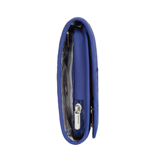 variant:46347122933952 Travelon Trifold Hanging Toiletry Bags Blue
