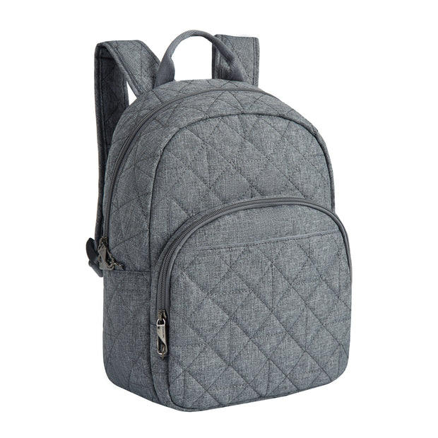 variant:42999523639488 Travelon Anti-Theft Boho 2.0 Backpack Gray Heather