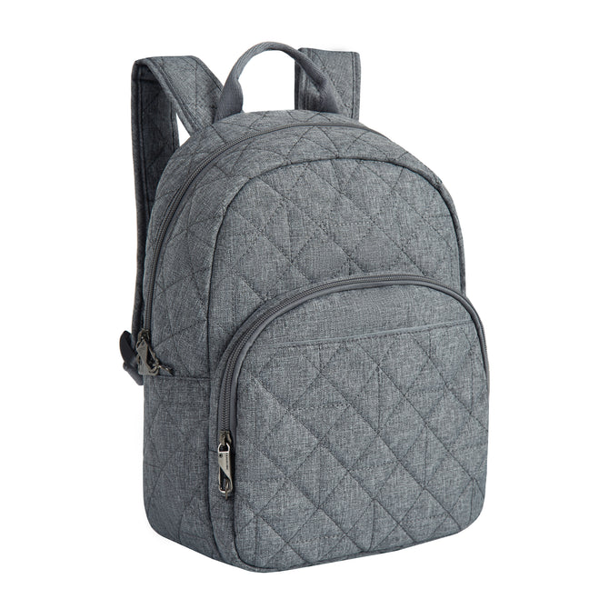 variant:42999523639488 Travelon Anti-Theft Boho 2.0 Backpack Gray Heather