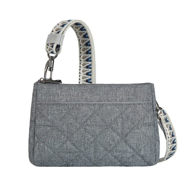 variant:44477777477824 Travelon - Anti-Theft BoHo Clutch Crossbody Gray Boho