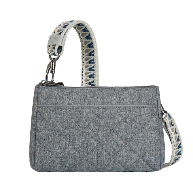 variant:44477777477824 Travelon - Anti-Theft BoHo Clutch Crossbody Gray Boho